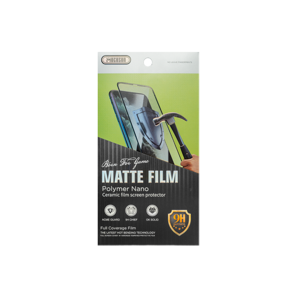 Screen protector Mocoson Polymer Nano Ceramic, Matte, Full 5D, για το Samsung Galaxy Note 10, 0.3mm, Μαυρο - 52633