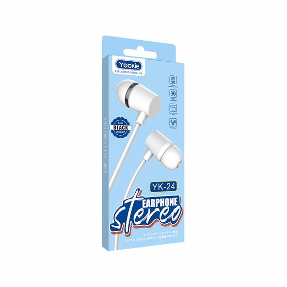 Κινητά ακουστικά με μικρόφωνο Yookie YК24, Διαφορετικά χρώματα - 20592