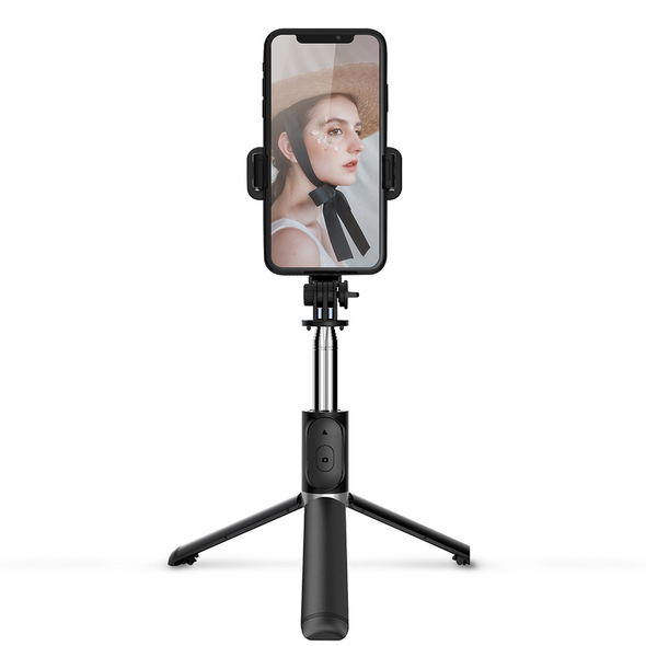 Selfie stick Earldom ET-ZP20, Bluetooth, 75cm, Μαυρο - 40230