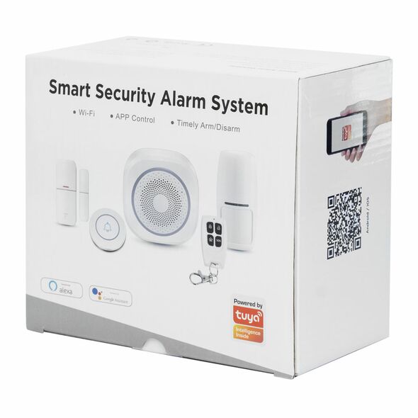 Smart alarm system No brand PST-H3, 5in1, Wi-Fi, Tuya Smart, White - 91011