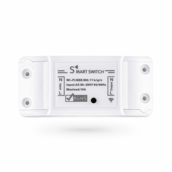Smart switch No brand PST-WF-S1, 1 Channel, 220V, 10A, Wi-Fi, Tuya Smart, White - 91019