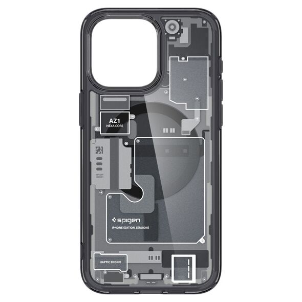 Spigen Husa pentru iPhone 15 Pro Max - Spigen Ultra Hybrid MagSafe Zero One - Black 8809896749312 έως 12 άτοκες Δόσεις