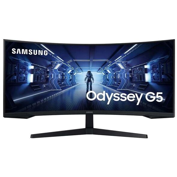 SAMSUNG LC34G55TWWPXEN Odyssey G5 WQHD Curved Gaming Monitor 34'' (SAMLC34G55TWWPXEN) έως 12 άτοκες Δόσεις