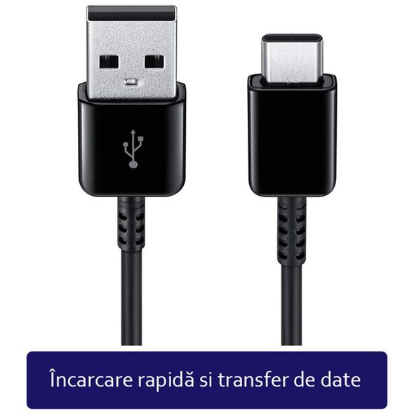 Samsung Cablu de Date USB la Type-C, Fast Charge, 25W, 1.5m - Samsung (EP-DW700CBE) - Black (Bulk Packing) 8595642298424 έως 12 άτοκες Δόσεις