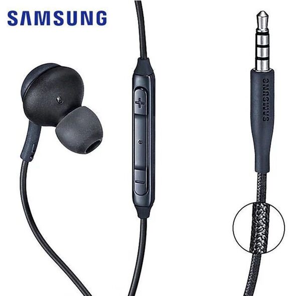 Samsung Casti cu Fir, Microfon, Mufa Jack, 1.2m - Samsung (EO-IG955BSE) - Black (Bulk Packing) 8595642298806 έως 12 άτοκες Δόσεις