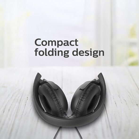 Philips Philips - Wired Headphones (UH201BK/00) - Bluetooth, Foldable, Microphone. Volume Control, Cable Micro-USB, 1.2m - Black 4895229100527 έως 12 άτοκες Δόσεις