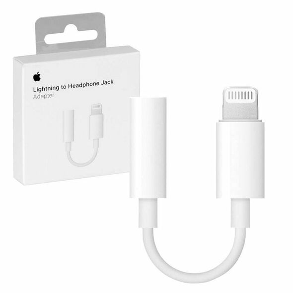 Apple Adaptor Audio Lightning la Jack 3.5mm - Apple (MMX62ZMA/A) - White (Blister Packing) 0190198001795 έως 12 άτοκες Δόσεις