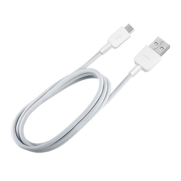 Huawei Cablu de Date USB la Micro-USB, 2A, 1m - Huawei (CP70) - White 6901443225903 έως 12 άτοκες Δόσεις