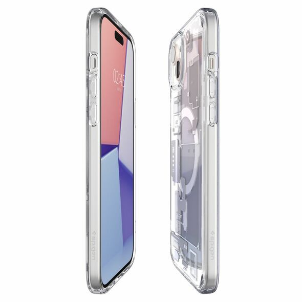 Spigen Husa pentru iPhone 15 - Spigen Ultra Hybrid MagSafe Zero One - White 8809896753593 έως 12 άτοκες Δόσεις