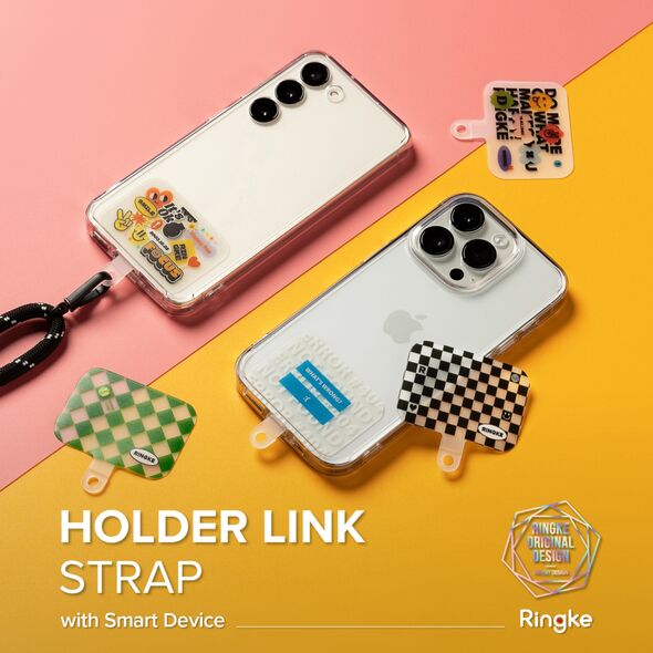 Ringke Ringke - Holder Link Strap Focus Design - Crossbody Lanyard for Phone Cases - Khaki / White 8809961780509 έως 12 άτοκες Δόσεις