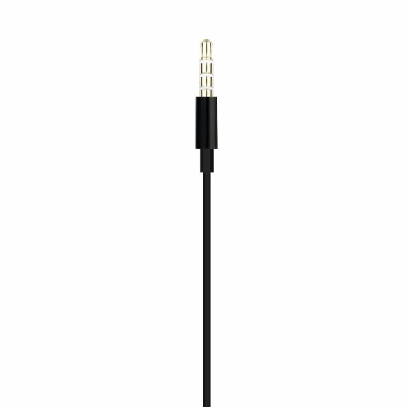 Ακουστικά stereo jack 3.5mm για Apple ιphone & Android HR-ME25 μαύρα IP-9384 έως 12 άτοκες Δόσεις