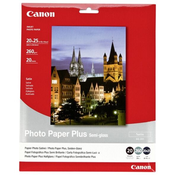 Canon Φωτογραφικό Χαρτί Semi Gloss 8X10inch 260g/m² 20 Φύλλα (1686B018) (CAN-SG2018) έως 12 άτοκες Δόσεις