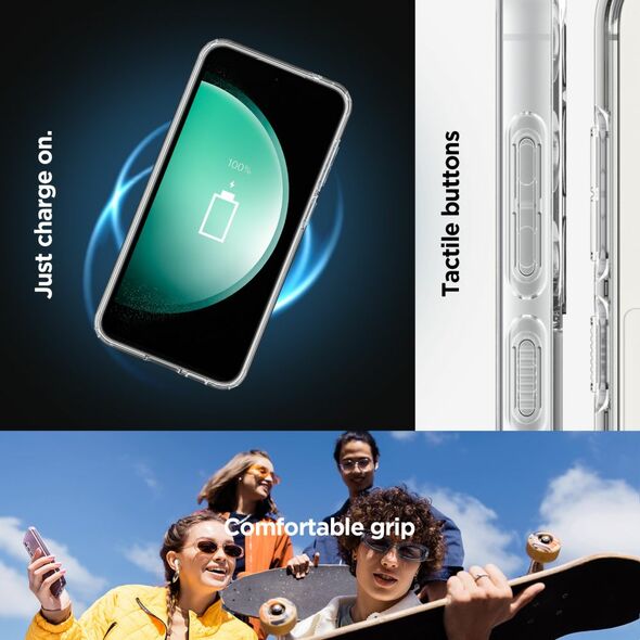 Spigen Husa pentru Samsung Galaxy S23 FE - Spigen Ultra Hybrid MagSafe OneTap Ring - Clear 8809896746915 έως 12 άτοκες Δόσεις