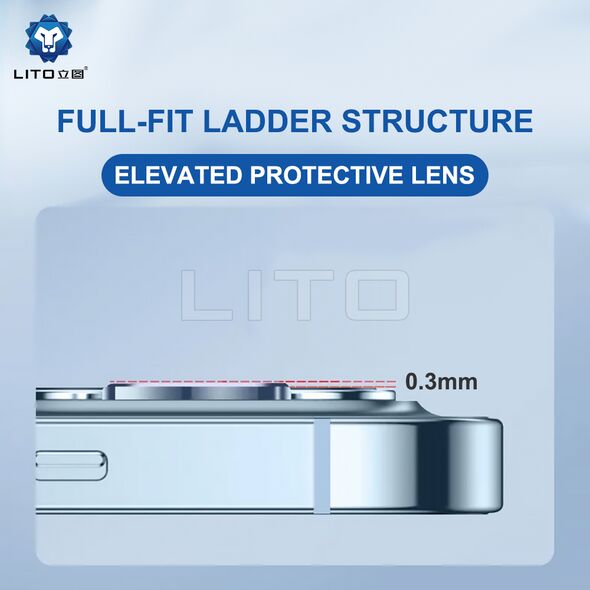Lito Folie pentru iPhone 15 Pro / 15 Pro Max - Lito S+ Camera Glass Protector - Blue 5949419069954 έως 12 άτοκες Δόσεις