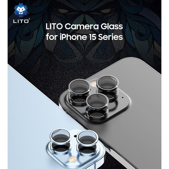 Lito Folie pentru iPhone 15 / 15 Plus - Lito S+ Camera Glass Protector - Black 5949419070035 έως 12 άτοκες Δόσεις