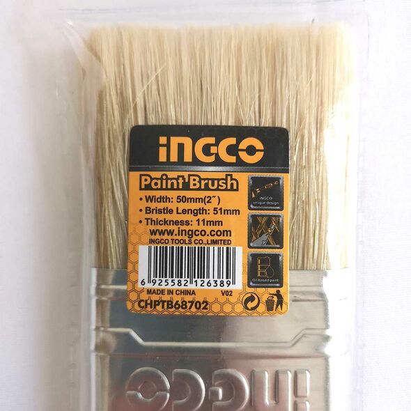Ingco Πινέλο Βαφής Πλαστική Λαβή 50mm Chptb68702 έως 12 Άτοκες Δόσεις