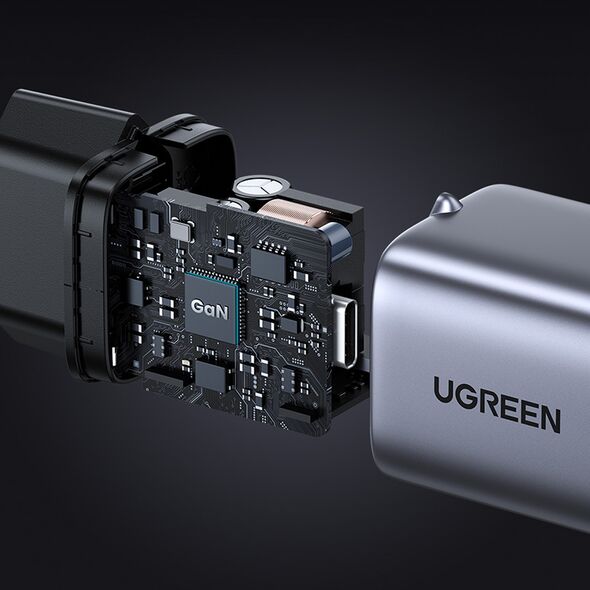 Ugreen Incarcator USB-C, GaN, Fast Charging, 30W - Ugreen Nexode (25257) - Space Gray 6941876222575 έως 12 άτοκες Δόσεις