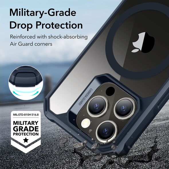 ESR Husa pentru iPhone 15 Pro - ESR Air Armor HaloLock - Clear Dark Blue 4894240178232 έως 12 άτοκες Δόσεις