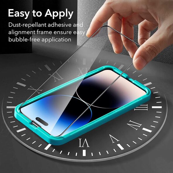 ESR Folie pentru iPhone 14 Pro (set 2) - ESR Armorite Screen Protector - Black 4894240161753 έως 12 άτοκες Δόσεις