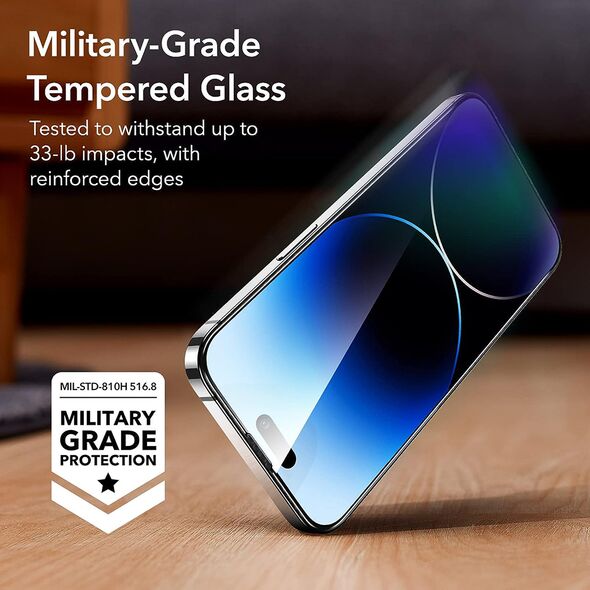 ESR Folie pentru iPhone 14 Pro Max (set 3) - ESR Tempered Glass - Clear 4894240161746 έως 12 άτοκες Δόσεις