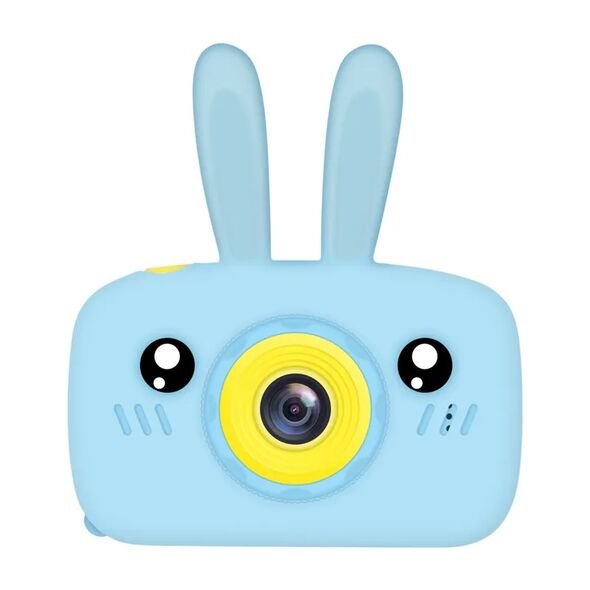 Μίνι Ψηφιακή Παιδική Φωτογραφική Μηχανή με Ελληνικό Μενού Γαλάζιο Λαγουδάκι