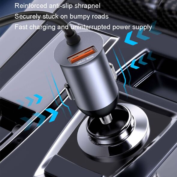 Yesido Yesido - Car Charger (Y53) - Ports Extensions, 3x USB, 2x Type-C, QC3.0, 97W, Ambiental Light - Black 6971050269003 έως 12 άτοκες Δόσεις