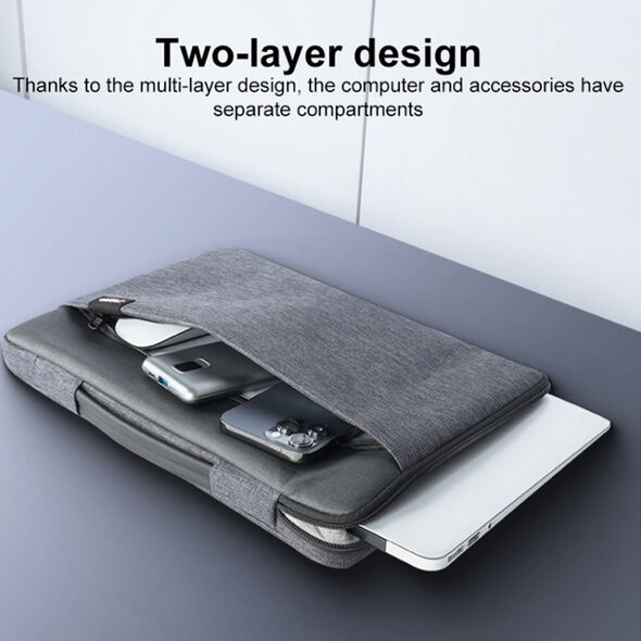 Yesido Yesido - Laptop Handbag (WB29) - Waterproof Oxford Cloth, for Tablet, NoteBook max. 14" - Grey  έως 12 άτοκες Δόσεις