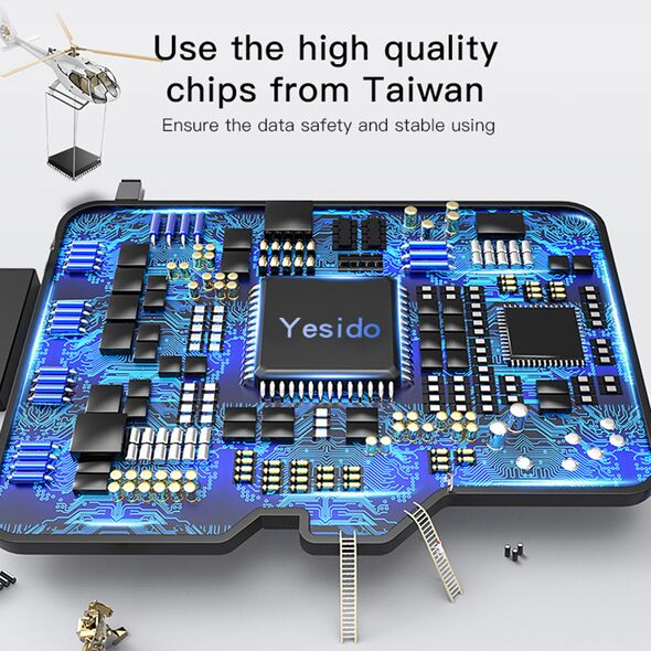 Yesido Yesido - Memory Card (FL14) - USB 2.0, High Speed File Data Transmission, 256GB - Black  έως 12 άτοκες Δόσεις