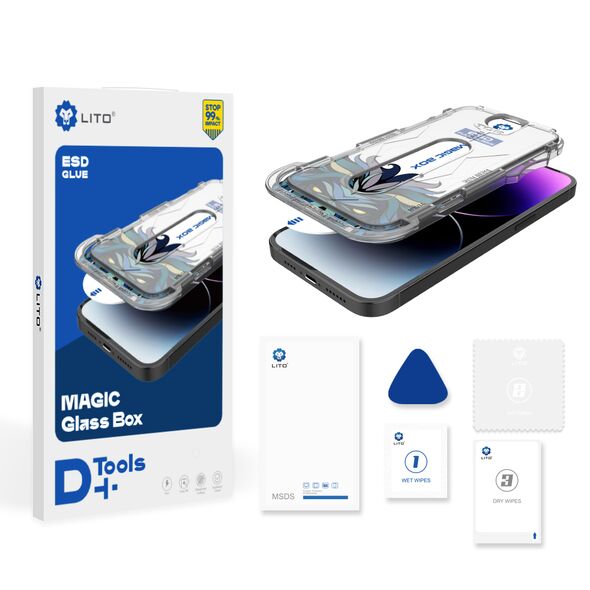 Lito Folie pentru iPhone 12 Pro Max - Lito Magic Glass Box D+ Tools - Clear 5949419073784 έως 12 άτοκες Δόσεις