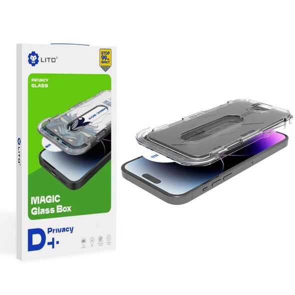 Lito Folie pentru iPhone 13 Pro Max / 14 Plus - Lito Magic Glass Box D+ Tools - Privacy 5949419073647 έως 12 άτοκες Δόσεις