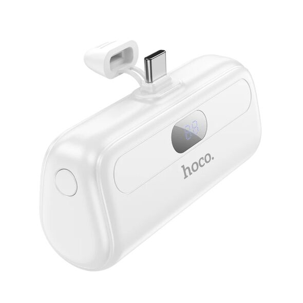 Hoco Baterie externa pentru iPhone, 5000mAh - Hoco Cool (J116) - White 6942007605151 έως 12 άτοκες Δόσεις