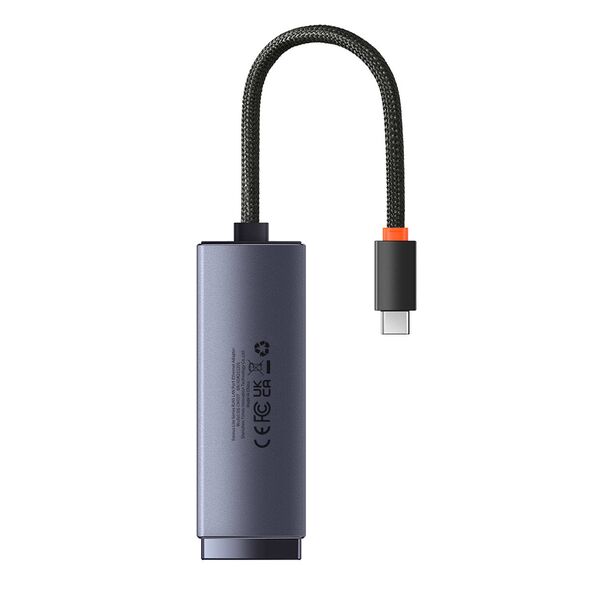 Baseus Adaptor USB-C la RJ45 LAN Port, 100Mbps - Baseus Lite Series (WKQX000213) - Gray 6932172606107 έως 12 άτοκες Δόσεις