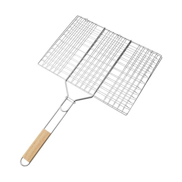 Bormann Elite Bbq1017 Διπλη Ανοξειδωτη Σχαρα Ψησιματος  Μ40,5xπ30cm 065173 έως 12 Άτοκες Δόσεις