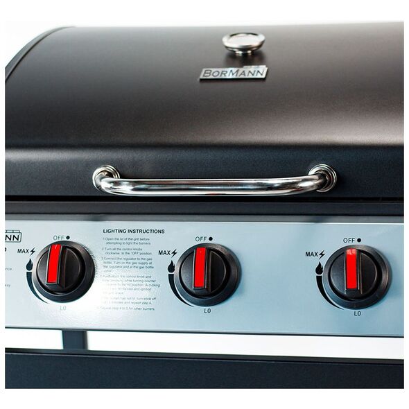 Bormann Bbq3000 Ψησταρια Υγραεριου Element 3 Εστιων 015406 έως 12 Άτοκες Δόσεις