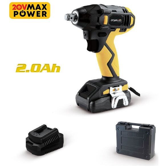 Bormann Lite Bcd2620 Μπουλονοκλειδο 20v,li-Ion, 350nm, 1x2ah,βαλιτσα 050940 έως 12 Άτοκες Δόσεις