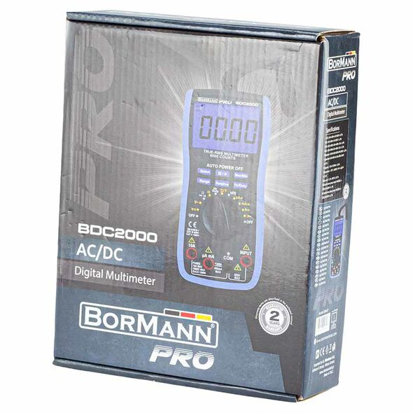Bormann pro Bdc2000 Πολυμετρο Ψηφιακο Ac/dc 600v 028437 έως 12 Άτοκες Δόσεις