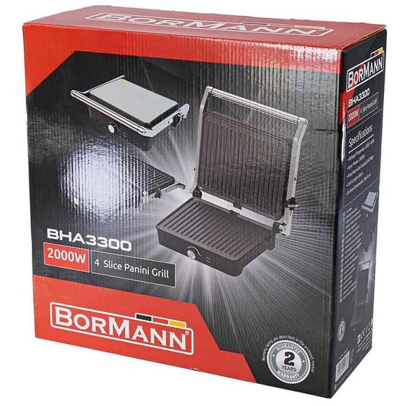 Bormann Elite Bha3300 Τοστιερα-Γκριλιερα 029373 έως 12 Άτοκες Δόσεις