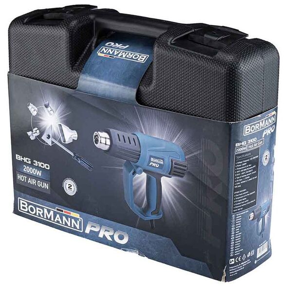 Bormann pro Bhg3100 Πιστολι Θερμου Αερα 2000w 032311 έως 12 Άτοκες Δόσεις