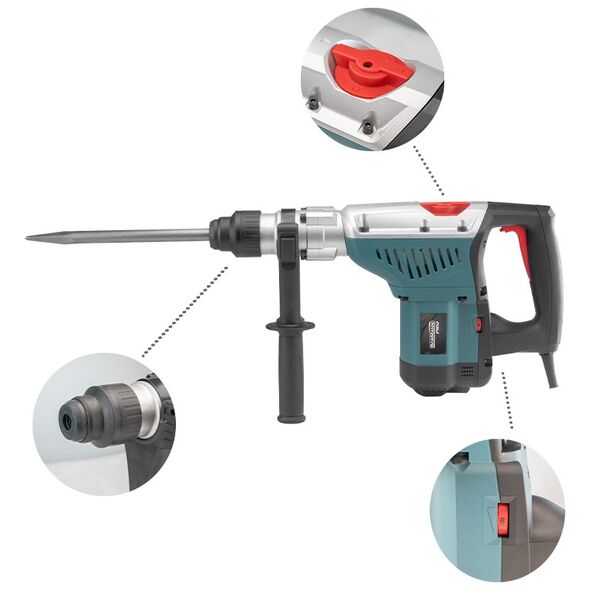 Bormann pro Bph7610 Σκαπτικο Περιστροφικο Πιστολετο sds max 1350w, 13joule, 40mm, 7.1kg 063469 έως 12 Άτοκες Δόσεις
