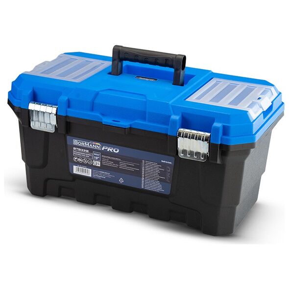 Bormann pro Btb3312 Εργαλειοθηκη Χειρος Πλαστικη "wolf", Μεταλλικα Κουμπωματα & Ταμπακερα, 48,5x28,5x24cm 054306 έως 12 Άτοκες Δόσεις