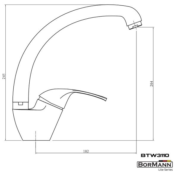 Bormann Lite Btw3110 Μπαταρια Κουζινας Supreme 35mm Αναμεικτικη 520g 026112 έως 12 Άτοκες Δόσεις