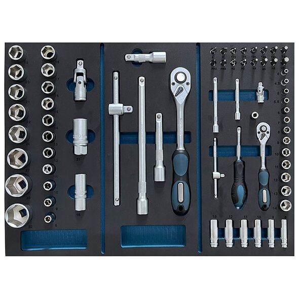 Bormann pro Bwr7600set Εργαλειοφορεας 6 Συρταρια Πλαινο Ντουλαπι και 120 Εργαλεια cr-v 035794 έως 12 Άτοκες Δόσεις