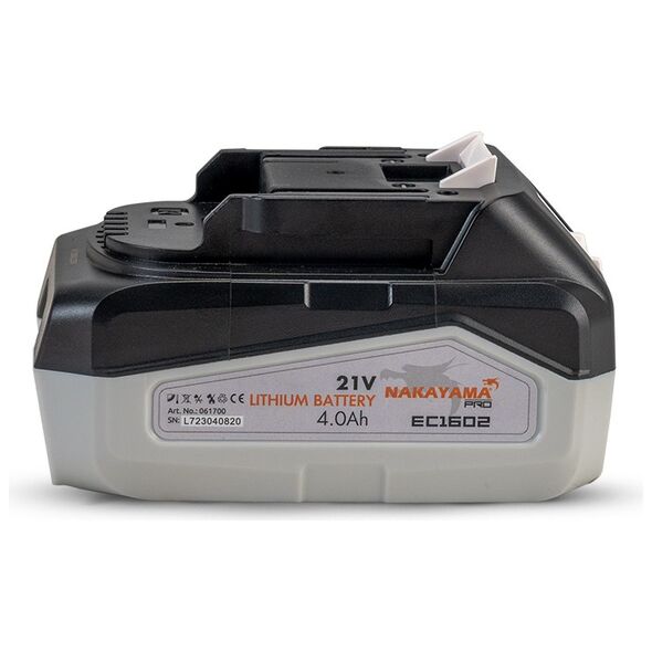 Nakayama pro Ec1602 Μπαταρια 21v , 4.0ah για Ec1600 061700 έως 12 Άτοκες Δόσεις
