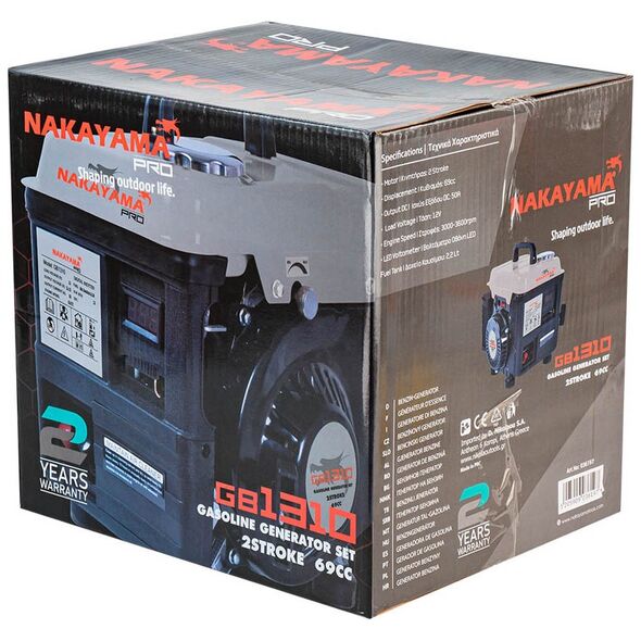 Nakayama pro Gb1310 Γεννητρια Βενζινης dc 12v 50a 036197 έως 12 Άτοκες Δόσεις