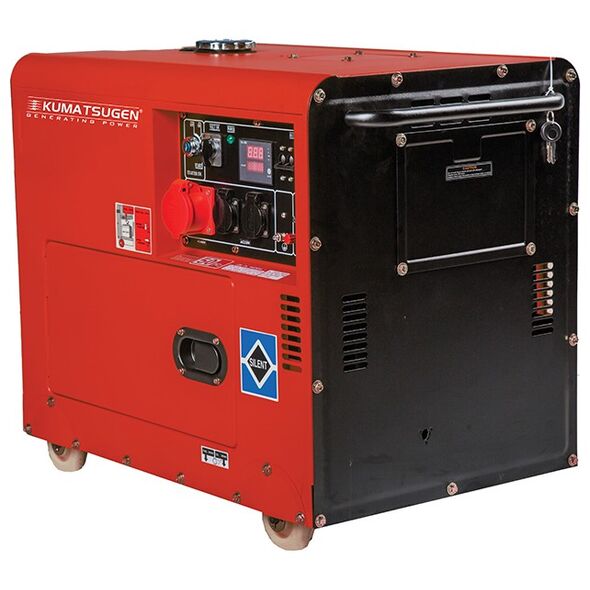 Kumatsugen Gp10000mat Γεννητρια Πετρελαιου 9kva , 499cc Κλειστου Τυπου Τριφασικη me Miza kai Μπαταρια 053293 έως 12 Άτοκες Δόσεις