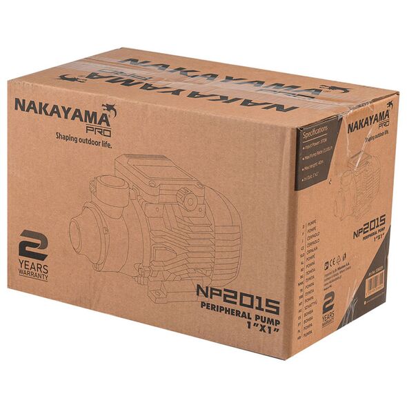 Nakayama pro Np2015 Αντλια Περιφερειακη 370w 036029 έως 12 Άτοκες Δόσεις