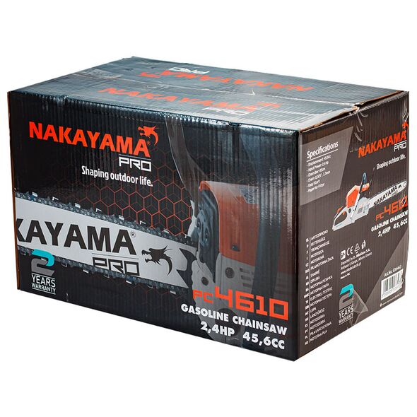 Nakayama pro Pc4610 Αλυσοπριονο Βενζινης 2,4hp, 45.6cc, 036463 έως 12 Άτοκες Δόσεις