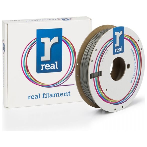 REAL PLA Matte 3D Printer Filament - Antique Silver - spool of 0.5Kg - 1.75mm (REALPLAMATTESILV500MM175) έως 12 άτοκες Δόσεις