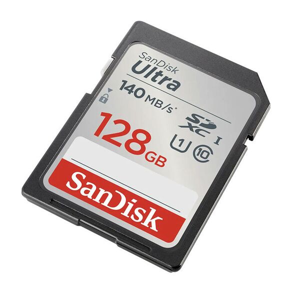 SanDisk Memory card SANDISK ULTRA SDXC 128GB 140MB/s UHS-I Class 10 047104 619659200190 SDSDUNB-128G-GN6IN έως και 12 άτοκες δόσεις