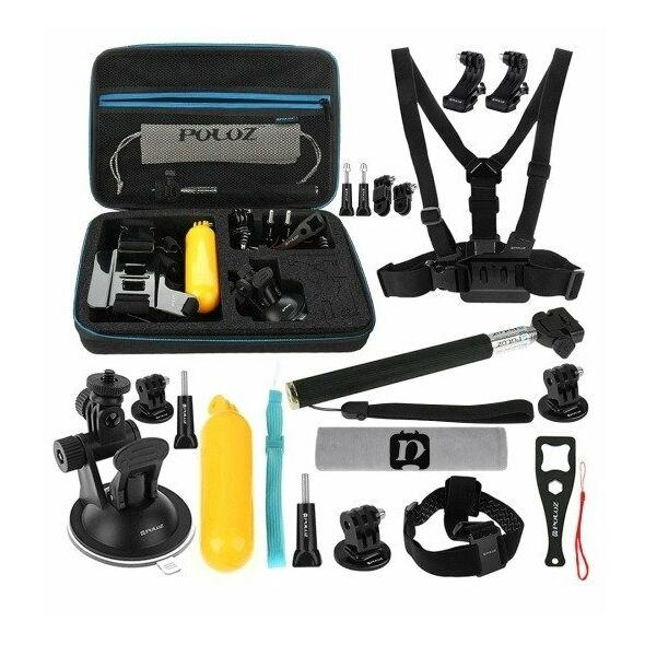Puluz Puluz 20 in 1 Accessories Ultimate Combo Kits for sports cameras PKT11 019957 5907489601931 PKT11 έως και 12 άτοκες δόσεις